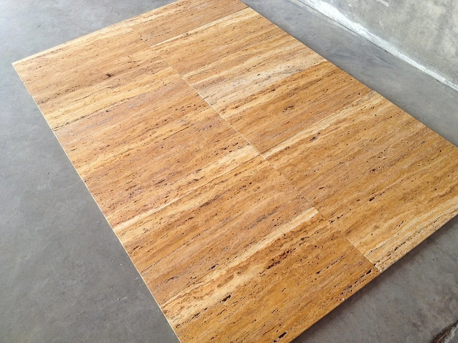 Golden Travertine Vein-Cut