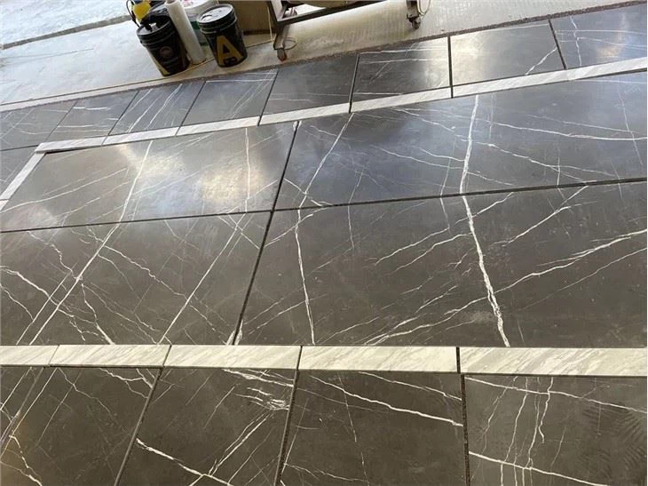 Pietra Grey Marble floor Tiles