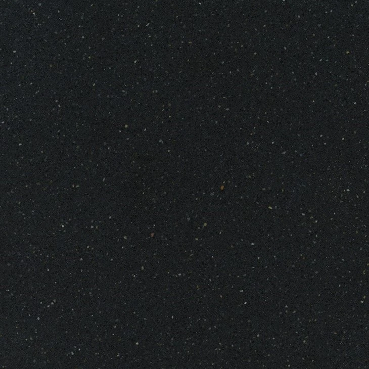 black kitchen counter